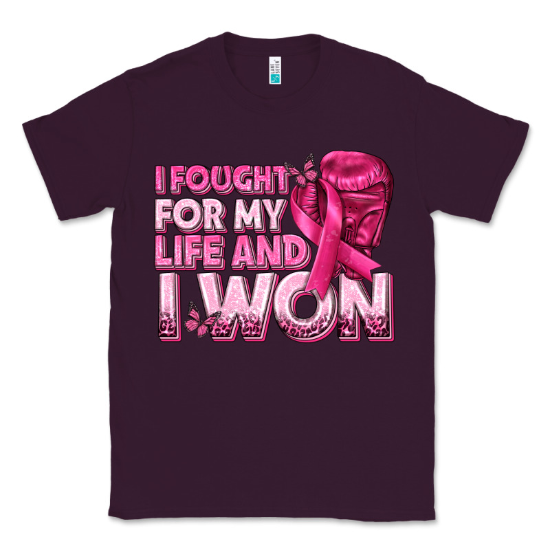 I Fought For My Life And I Won Breast Cancer Classic Tee by texasbilliewilder | Teevron