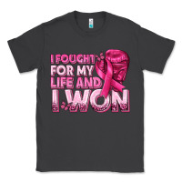 Smoke I Fought For My Life and I Won Breast Cancer Classic Tee - texasbilliewilder