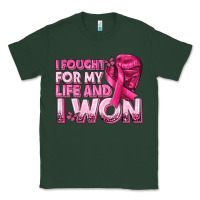 Sports Green I Fought For My Life and I Won Breast Cancer Classic Tee - texasbilliewilder
