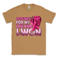 Toasted Coconut I Fought For My Life and I Won Breast Cancer Classic Tee - texasbilliewilder