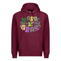 Burgundy mardi gras Premium Hoodie - MaliasSmallBusiness