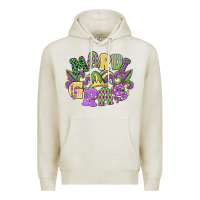 Oatmeal Heather mardi gras Premium Hoodie - MaliasSmallBusiness