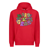 Red mardi gras Premium Hoodie - MaliasSmallBusiness