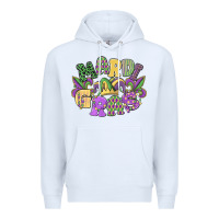 White mardi gras Premium Hoodie - MaliasSmallBusiness