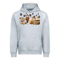 Heather Grey Dog Mom Coffee Lover Coffee Cups Urban Hoodie - MaliasSmallBusiness