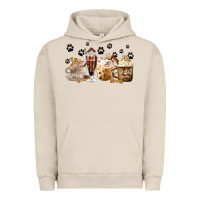 Pigment French Oak Dog Mom Coffee Lover Coffee Cups Urban Hoodie - MaliasSmallBusiness