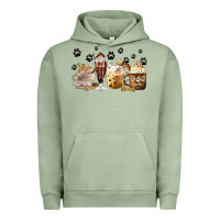 Pigment Oil Green Dog Mom Coffee Lover Coffee Cups Urban Hoodie - MaliasSmallBusiness