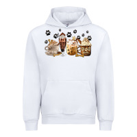 White Dog Mom Coffee Lover Coffee Cups Urban Hoodie - MaliasSmallBusiness