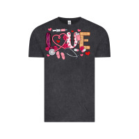 Vintage Black love nurse valentines day Vintage Tee - MaliasSmallBusiness