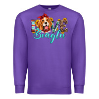 Purple love beagles Premium Sweatshirt - Artiststas