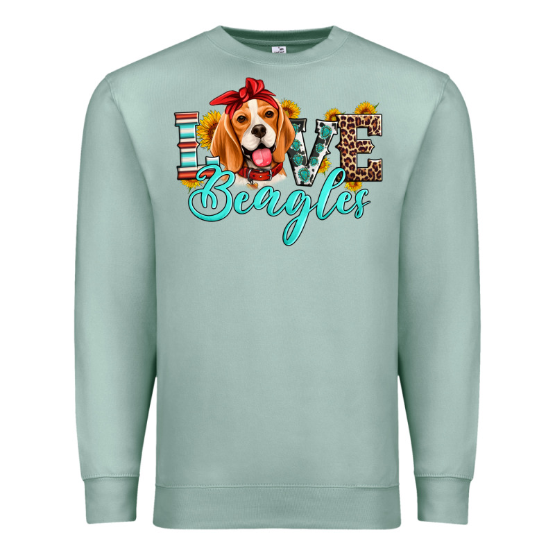 Love Beagles Premium Sweatshirt by Artiststas | Teevron