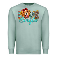 Seafoam love beagles Premium Sweatshirt - Artiststas
