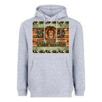 Heather Grey dad the king Heavyweight Hoodie - Artiststas