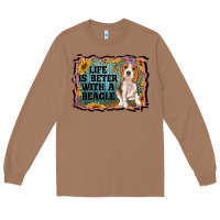 Toasted Coconut life is better with a beagle Long Sleeve Tee - RanaPortraitStore