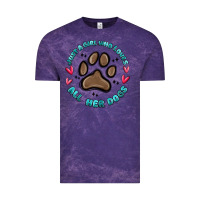 Cloud Purple just a girl who loves all her dogs Vintage Tee - MaliasSmallBusiness