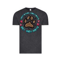 Vintage Black just a girl who loves all her dogs Vintage Tee - MaliasSmallBusiness