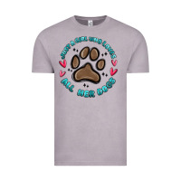 Vintage Zinc just a girl who loves all her dogs Vintage Tee - MaliasSmallBusiness