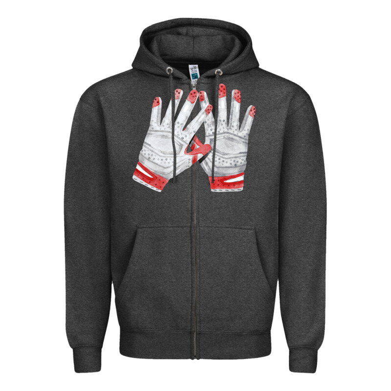 Batting Gloves Zipper Hoodie by FaDigitalArtStudio | Teevron