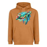 Meerkat floral turtle Heavyweight Hoodie - Jasminsmagicworld