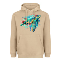 Mushroom floral turtle Heavyweight Hoodie - Jasminsmagicworld