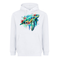 White floral turtle Heavyweight Hoodie - Jasminsmagicworld