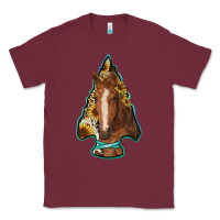 Burgundy arrowhead horse Classic Tee - RanaPortraitStore