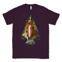 Plum arrowhead horse Classic Tee - RanaPortraitStore