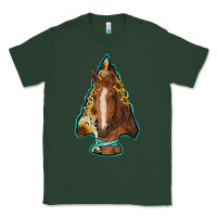 Sports Green arrowhead horse Classic Tee - RanaPortraitStore