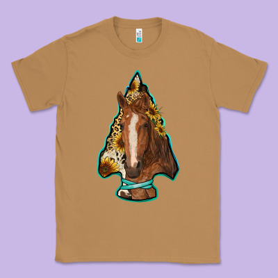 Arrowhead Horse Classic Tee Designed By Ranaportraitstore
