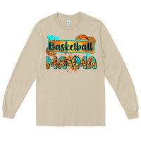 Mushroom basketball mama with leopard Long Sleeve Tee - Zillion Design Studio