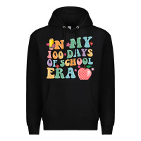 Black in my 100 days of school era Premium Hoodie - MaliasSmallBusiness