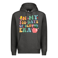 Charcoal Heather in my 100 days of school era Premium Hoodie - MaliasSmallBusiness