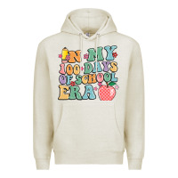 Oatmeal Heather in my 100 days of school era Premium Hoodie - MaliasSmallBusiness