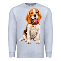 Heather Grey beagle Premium Sweatshirt - Artiststas
