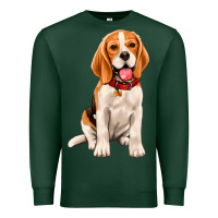Sports Green beagle Premium Sweatshirt - Artiststas