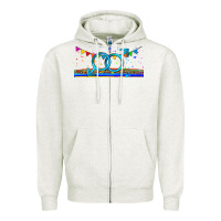 Oatmeal Heather lgbtq gay  libbey glass Zipper Hoodie - HRA Design Shop