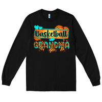 Black basketball grandma with leopard Long Sleeve Tee - Zillion Design Studio