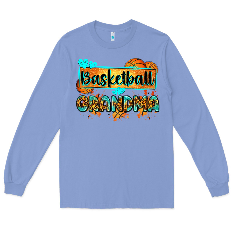 Basketball Grandma With Leopard Long Sleeve Tee by Zillion Design Studio | Teevron