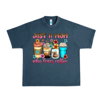 Midnight Navy just a mom who loves coffee Urban Heavy Tee - Zillion Design Studio