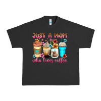 Pigment Black just a mom who loves coffee Urban Heavy Tee - Zillion Design Studio