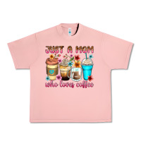 Salmon just a mom who loves coffee Urban Heavy Tee - Zillion Design Studio