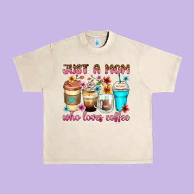 Urban Heavy Tee just a mom who loves coffee