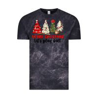 Cloud Black merry christmas let s play ball baseball Vintage Tee - MaliasSmallBusiness