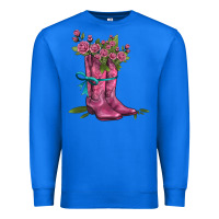 True Royal valentines day western boots and roses Premium Sweatshirt - AdoDesignShop