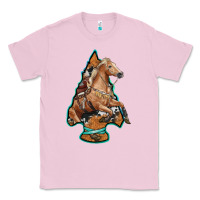Bubblegum Pink arrowhead horse, Classic Tee - RanaPortraitStore