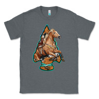Charcoal Heather arrowhead horse, Classic Tee - RanaPortraitStore