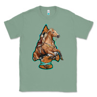 Sage arrowhead horse, Classic Tee - RanaPortraitStore