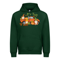 Forest Green It's Fall Y'all Gnome Urban Hoodie - MaliasSmallBusiness