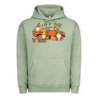 Pigment Oil Green It's Fall Y'all Gnome Urban Hoodie - MaliasSmallBusiness