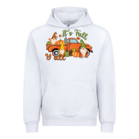 White It's Fall Y'all Gnome Urban Hoodie - MaliasSmallBusiness